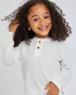 Unisex Long Sleeve Waffle Henley Shirt, Pack of 5 - Baby