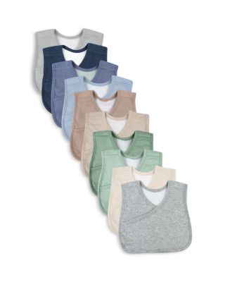 Honest Baby - 4 in 1 Reversible Bibs, Pack of 10 - Baby