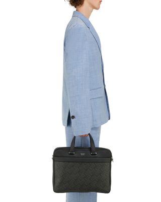 Monogram Canvas & Leather Business Bag