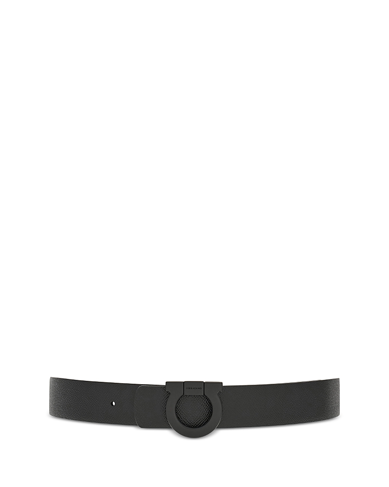 Ferragamo Fixed Reversible Belt In Nero