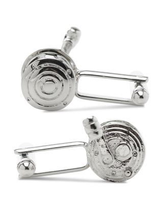 Two Tone Fishing Reel Cufflinks