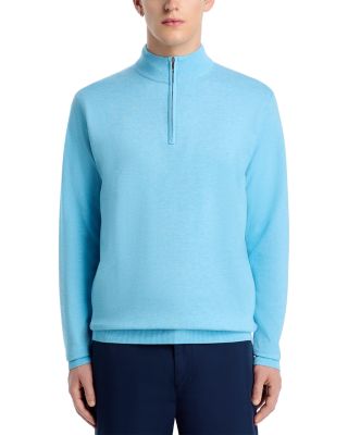 Crown Coolspun Cotton Quarter Zip Sweater