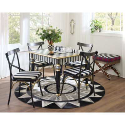 Courtly Check & Stripe Game Table