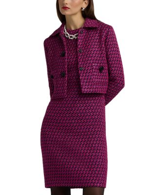 St. John - Sleeveless Tweed Mini Dress