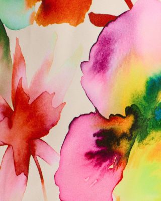 Printed Stretch Sateen Gown