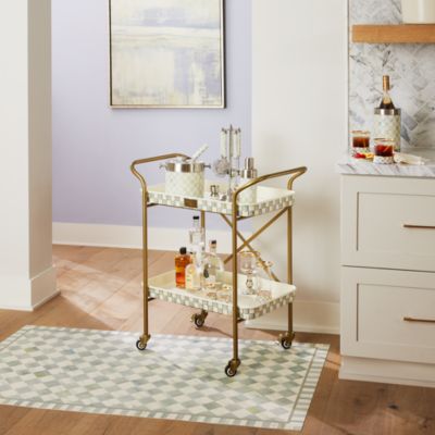 Sterling Check Two Tier Kitchen Cart