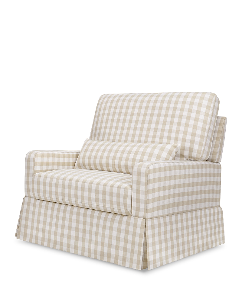 Namesake Crawford Pillowback Chair and a Half Comfort Swivel Glider