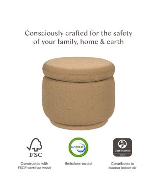 Enoki Boucl&eacute; Storage Ottoman