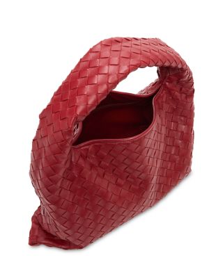 Small Hop Intrecciato Leather Shoulder Bag