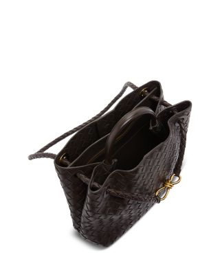 Medium Andiamo Intrecciato Leather Shoulder Bag