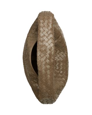 Large Hop Intrecciato Leather Shoulder Bag