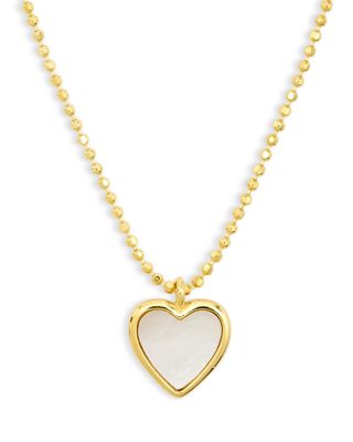 Argento Vivo - Mother of Pearl 18K Gold Plated Sterling Silver Necklace, 16-18"
