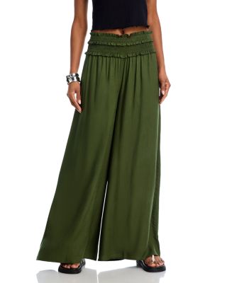 Smocked Waist Pants - Exclusive