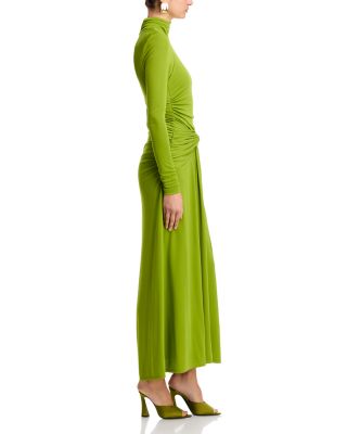 Zahara Twist Front Turtleneck Gown