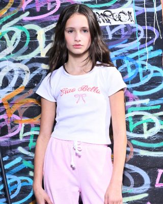Girls' Tween Ciao Bella Baby Tee - Big Kid