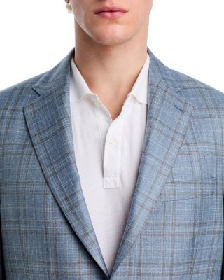 Loro Piana Wool, Silk &amp; Linen Fabric Slim Fit Unstructured Sport Coat