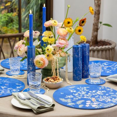 Chinoiserie Lacquer Round 15&amp;quot; Placemats, Set of 4