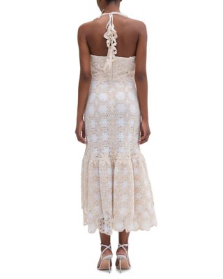 Natural Crocheted Lace Dress