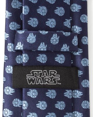 Star Wars Millennium Falcon Blue Tonal Tie