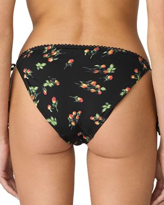 Blurred Floral String Bikini Bottom