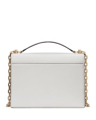 Deco Pebbled Leather Small Chain Shoulder Bag 