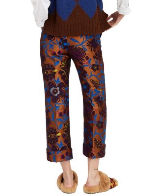 Hendrix Pants Selva Jacquard Brown