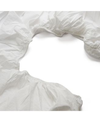 Washed Cotton Percale Fitted Sheet, King