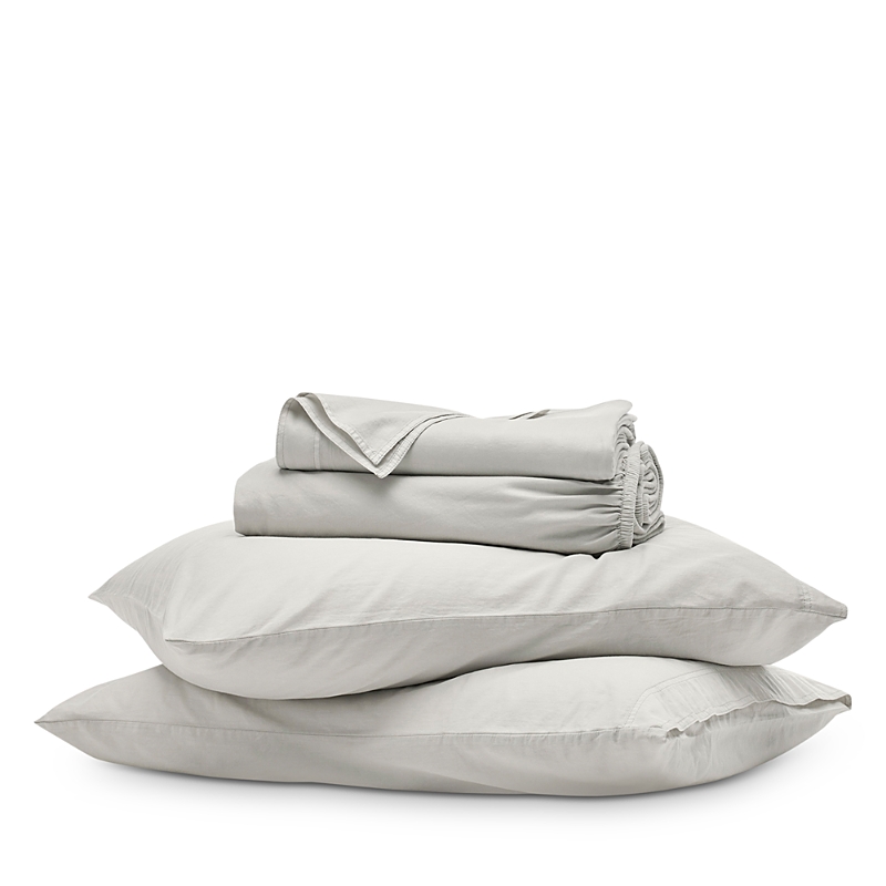 Boll & Branch Signature Vintage Washed Sheet Set, King With Standard Pillowcases In Vintage Mist