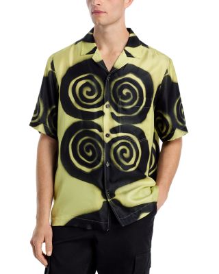 Nanushka - Bodil Silk Printed Button Down Camp Shirt