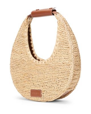 Moon Raffia Tote Bag