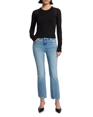 Daisy Ankle Bootcut Destructed Jeans in Amuse Me