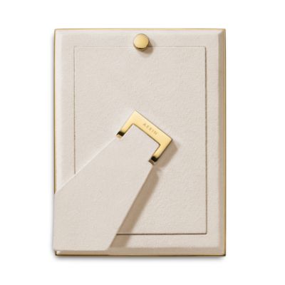 Classic Croc Leather Frame, Chestnut, 5&amp;quot; x 7&amp;quot;