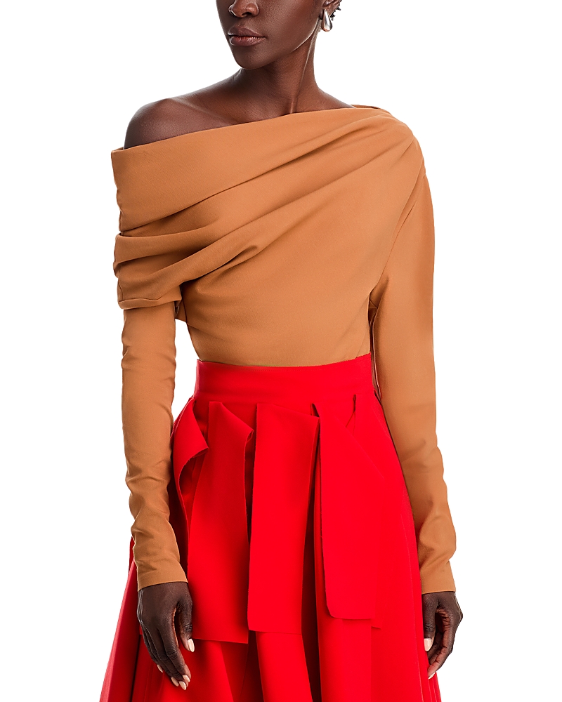 A.W.A.K.E. A. W.A. K.E. MODE DRAPED ONE SHOULDER TOP