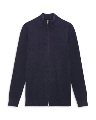 Danny Full Zip Ribbed Sweater