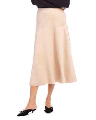 Fifteen Twenty - Blythe Faux Suede Midi Skirt