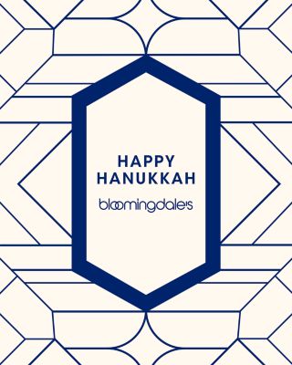 Bloomingdale's Gift Cards - Happy Hanukkah White Pattern E-Gift Card