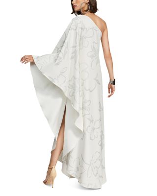 Nevean Floral Crepe Caftan Dress