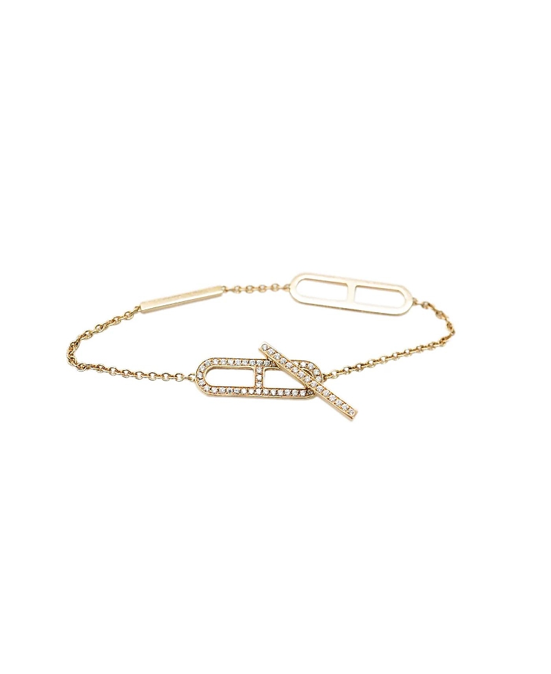 Pre-Owned Hermes Chaine d'Ancre 18K Rose Gold Bracelet