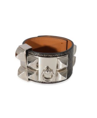 Pre-Owned Hermes Pre-Owned HermAs Collier De Chien Base Metal Bracelet