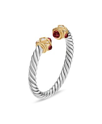 Renaissance Ring in Sterling Silver, 14K Yellow Gold & Diamonds