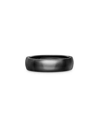 David Yurman - Men's Black Titanium 6mm Classic Band