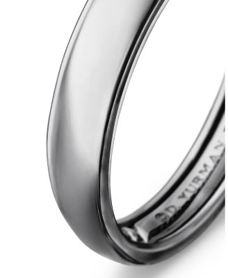 Men's Gray Titanium 4mm Classic Band