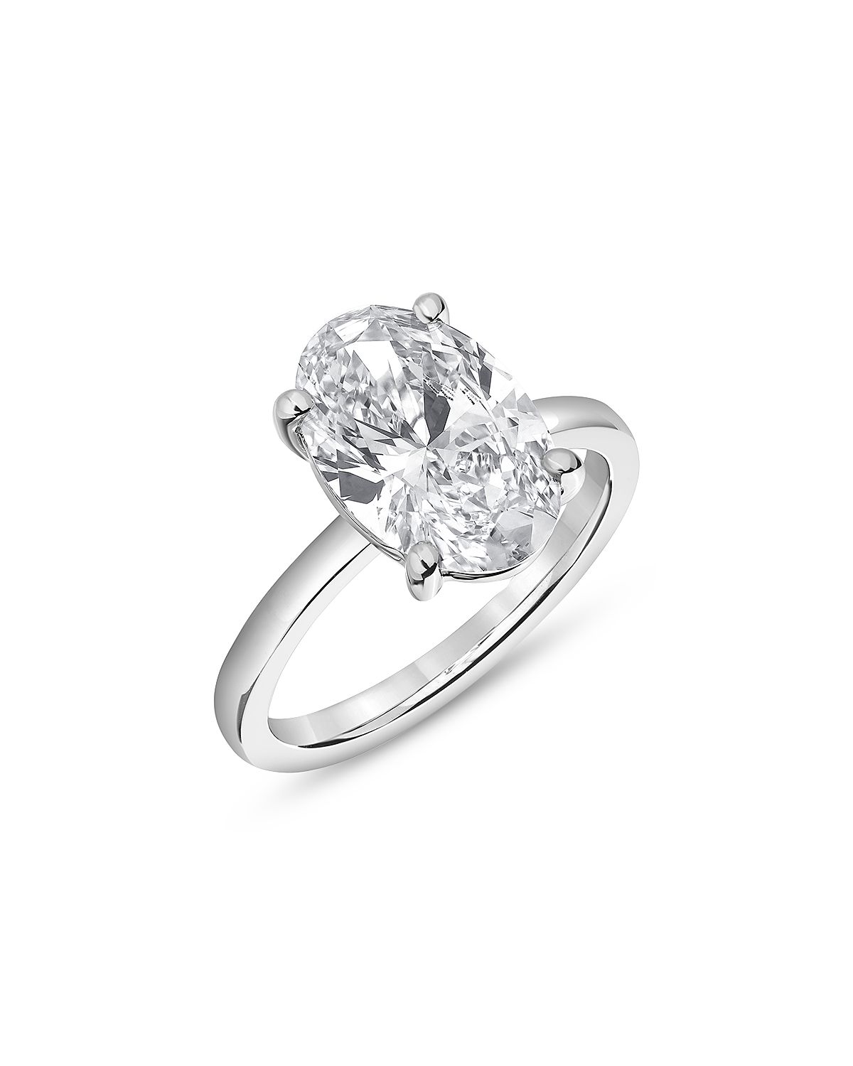 Bloomingdale's Fine Collection Certified Lab Grown Oval Diamond Engagement Ring