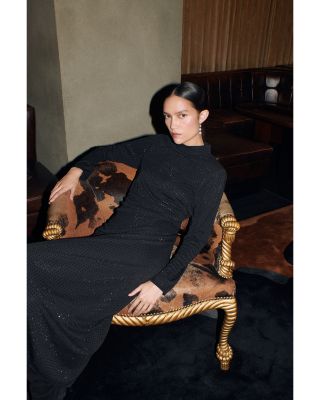 Diamante Jersey Midi Dress