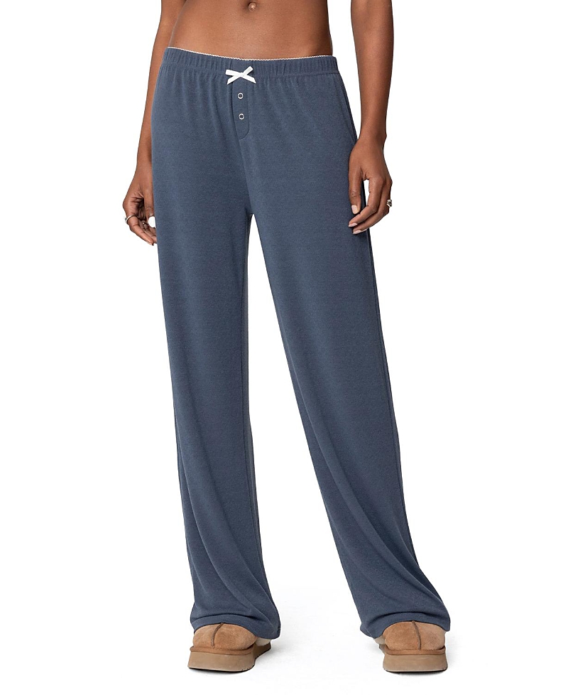 Edikted Kleo Lounge Pants In Navy