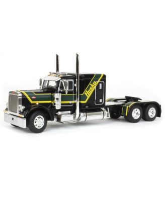  1/64 Black Husky Peterbilt w/ Fontaine Renegade Lowboy & Husky Manure Spreader, DCP - 14 Years+ - Ages 5-7