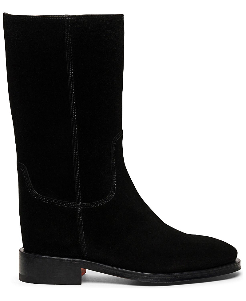 Santoni Women's Fleeces Suede Boot
