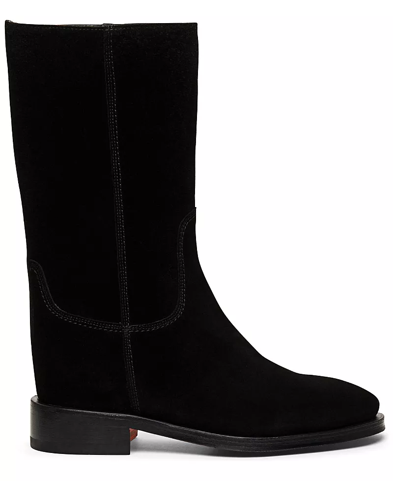 Santoni Women's Fleeces Suede Boot