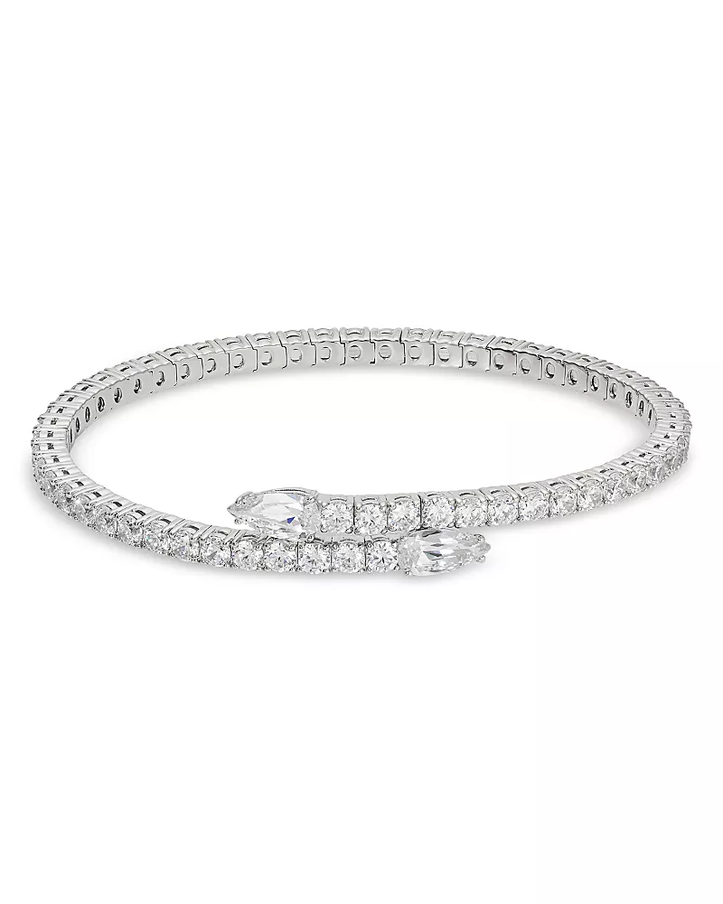 Nadri Dazzle Cubic Zirconia Flex Wrap Bracelet