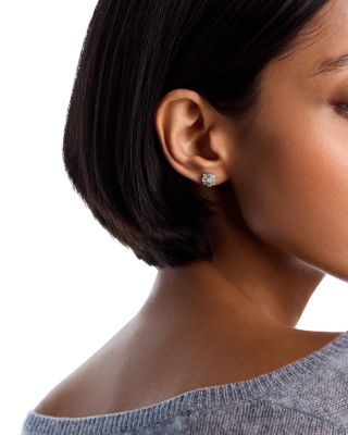 Diamond Stud Earrings in 14K White Gold, 0.65 tcw 